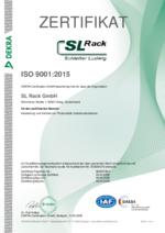 Zertifikat ISO 9001:2015