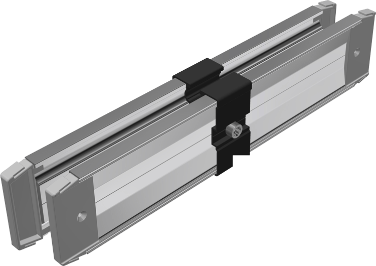 Produktabbildung SL Rack Innenverbinder RAIL 2.0 für RAIL 60, schwarz eloxiert, Art.-Nr. 86160-02