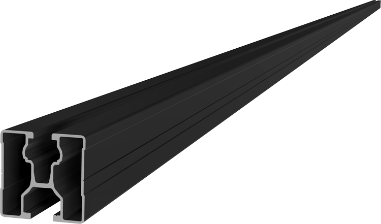 Produktabbildung SL Rack RAIL 40-4750 mm, schwarz eloxiert, Art.-Nr. 81140-4750