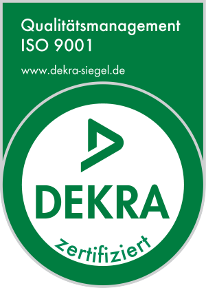 Wir sind ISO 9001:2015 zertifiziert